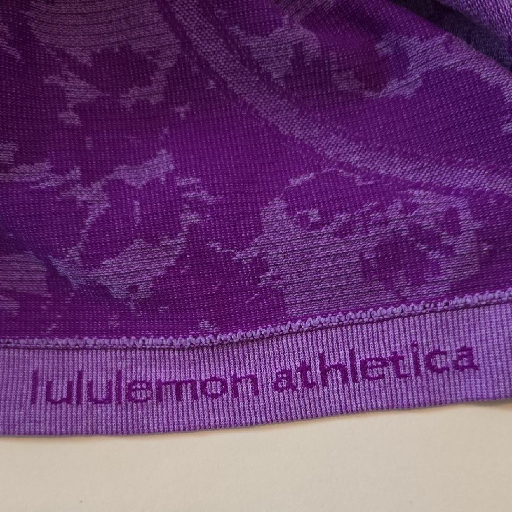 Lululemon Athletica Purple Patterned Tank Top - Picture 2 of 3